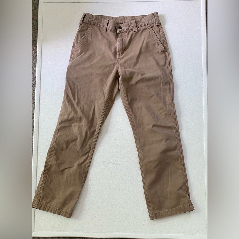 tan carhartt relaxed fit pants